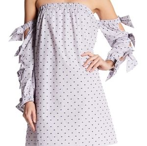 CeCe Women's Cotton Kellan Off-The-Shoulder Dress